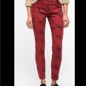 BDG Horse Design Cigarette Jeans